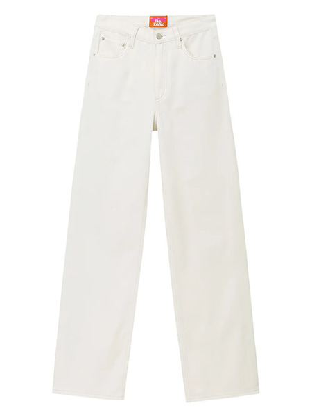  Hey Joanie Logo-patch Jeans - White 
