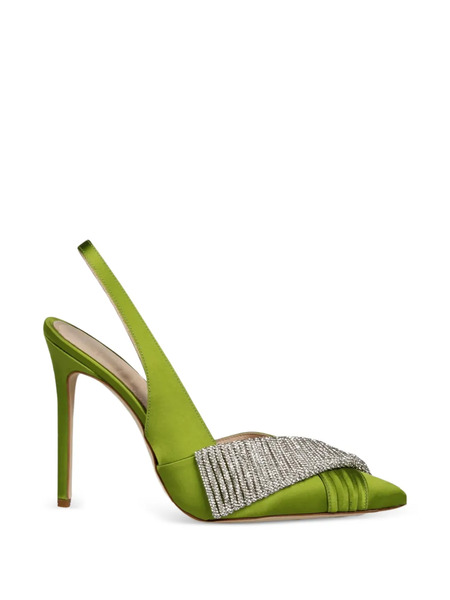  Hibourama Embellished Slingback Pumps - Green 