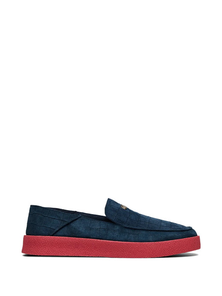  Hide&jack Crocodile-effect Slip-on Sneakers - Blue 