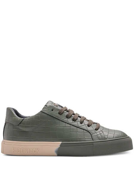  Hide&jack Crocodile-embossed Sneakers - Green 