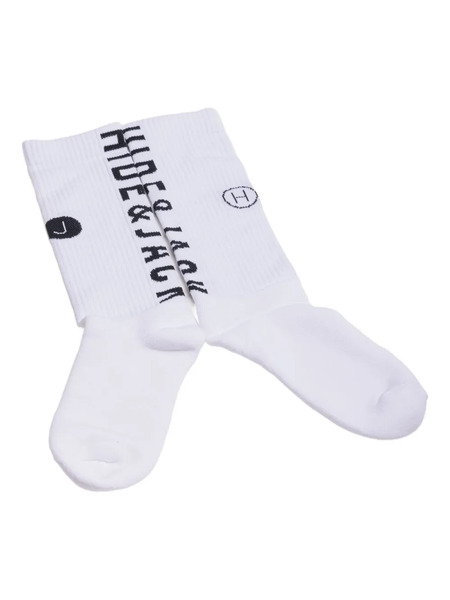  Hide&jack Logo-print Socks - White 