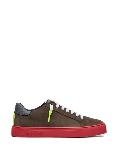  Hide&jack Oil Lace-up Sneakers - Brown 