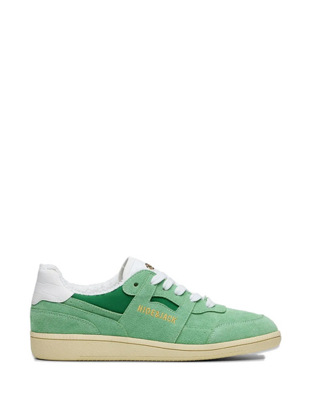  Hide&jack Shaggy Suede Panelled Sneakers - Green 