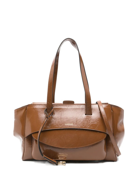  Hidesins Flap-top Tote Bag - Brown 