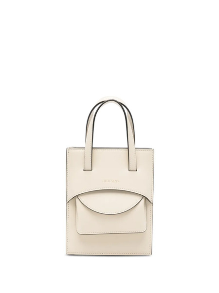  Hidesins Mini Flap-fastening Tote Bag - Neutrals 