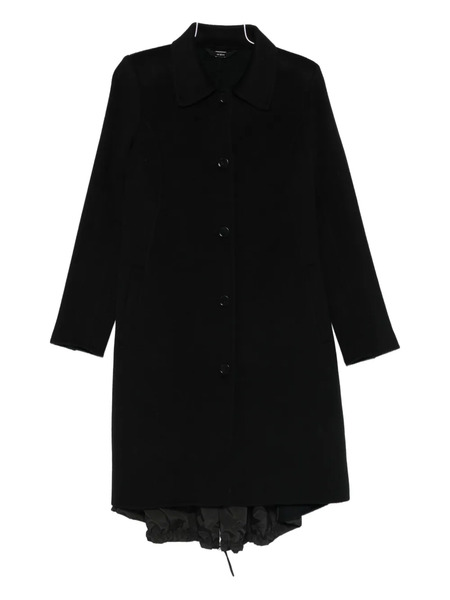  High Single-breasted Coat - Black 