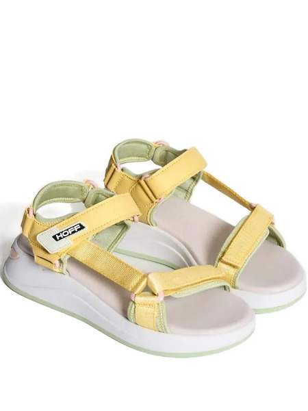  Hoff Strapped Flat Sandals - Yellow 