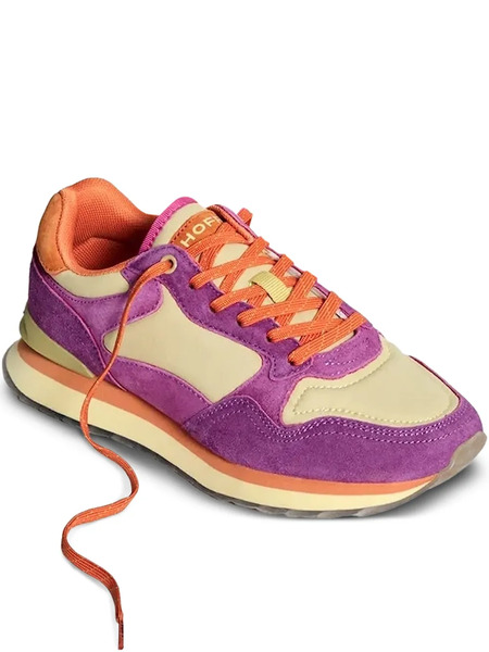  Hoff Suede-panelled Sneakers - Purple 
