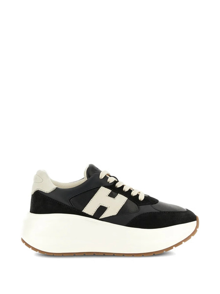  Hogan H696 Chunky Runner Sneakers - Black 