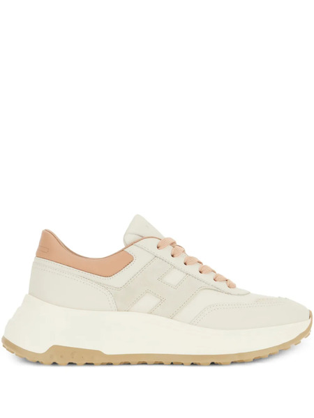  Hogan Hi-fi Leather Panelled Trainers - Neutrals 