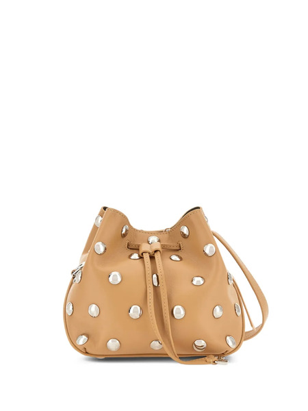  Hogan Hocket Studded Bucket Bag - Neutrals 