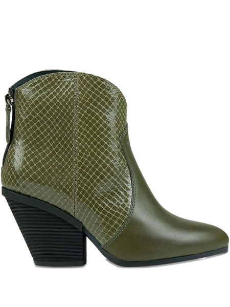  Hogan Leather Ankle Boots - Green 