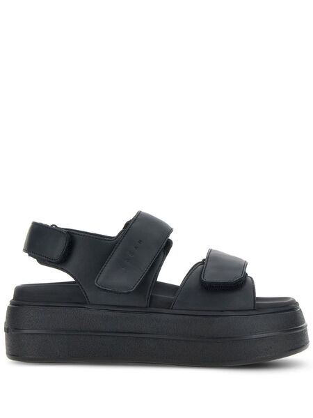  Hogan Leather Sandals - Black 