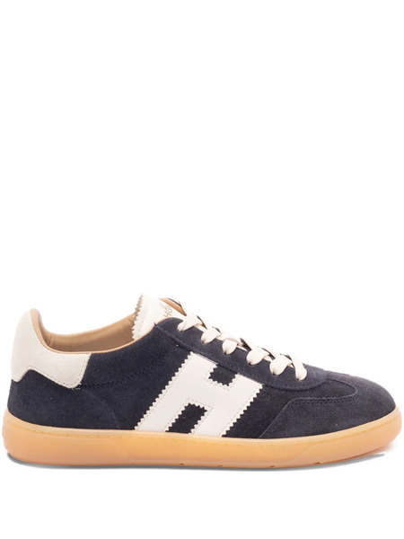  Hogan Logo Leather Trainers - Blue 