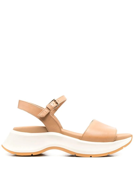  Hogan 60mm Open-toe Leather Sandals - Neutrals 