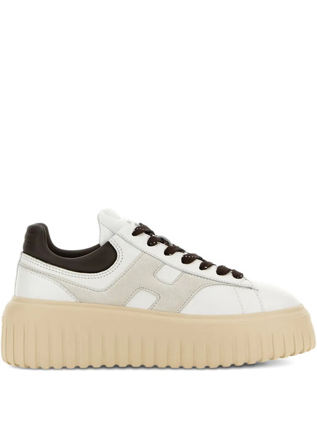  Hogan Platform Leather Trainers - White 