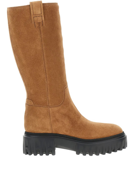  Hogan Platform Zip-fastening Knee-high Boots - Brown 
