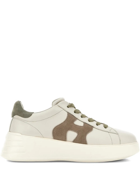  Hogan Rebel Leather Sneakers - Neutrals 