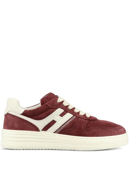  Hogan Side-stripe Lace-up Sneakers - Red 