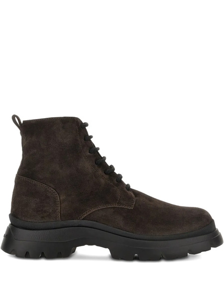  Hogan Suede Ankle Boots - Brown 