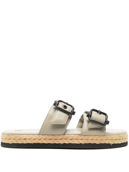  Hogl Elsa Buckled Espadrilles - Neutrals 