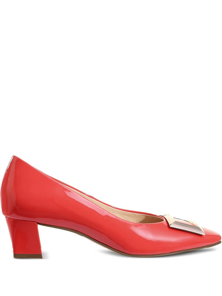  Hogl Etienne Patent-leather Block-heel Pumps - Red 