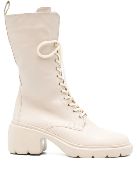  Hogl 65mm Louise Lace-up Lug-sole Boots - Neutrals 