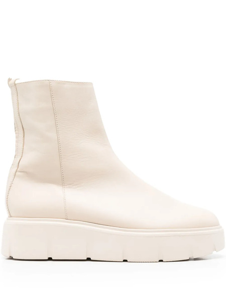  Hogl Platform Zip Boots - Neutrals 