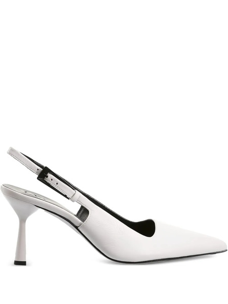  Hogl Ruby Pointed-toe Slingback Pumps - White 