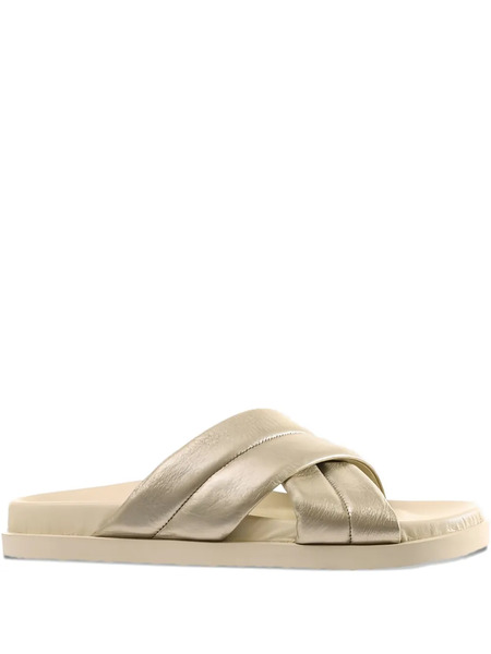  Hogl Tessa Cross-strap Slide Sandals - Gold 