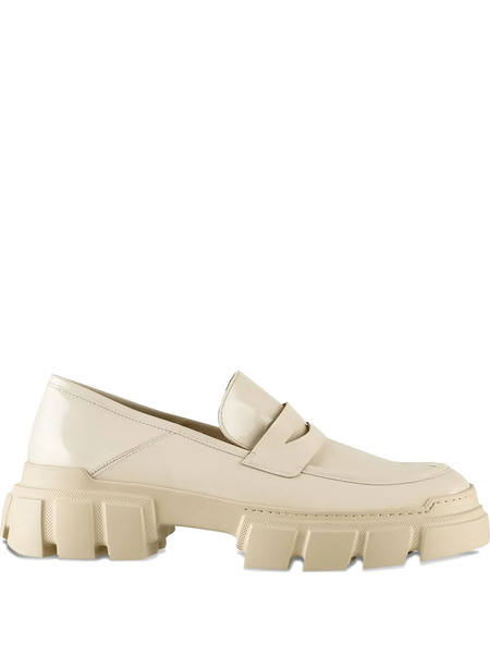  Hogl Vince Chunky-sole Leather Loafers - Neutrals 