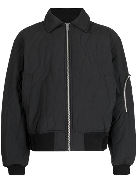  Holzweiler Quilted Bomber Jacket - Black 