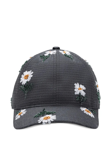 Honor The Gift Beaded-embellishment Baseball Cap - Grey 