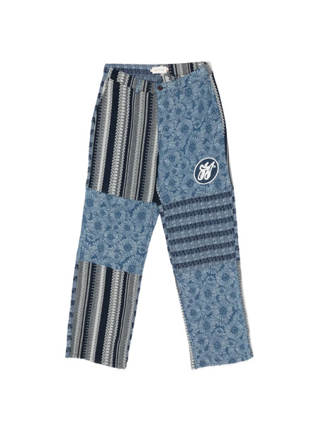  Honor The Gift Tapestry Patchwork Trousers - Blue 