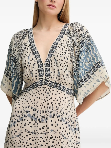  Hoss Intropia Amelia Embroidered Maxi Dress - Neutrals 