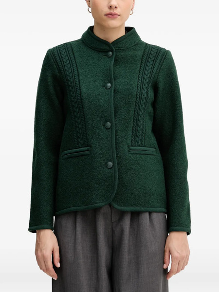  Hoss Intropia Braided Buttoned Jacket - Green 