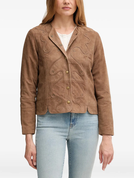 Hoss Intropia Embellished Buttoned Jacket - Brown 