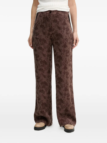  Hoss Intropia Floral-patterned Trousers - Brown 