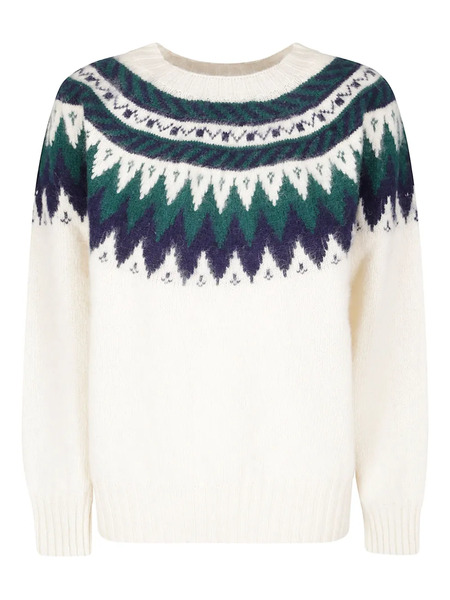  Howlin' Broken Flowers Patterned Sweater - Neutrals 