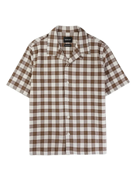  Howlin' Checked Short-sleeve Shirt - Brown 