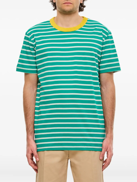  Howlin' Striped-print Crew-neck T-shirt - Green 
