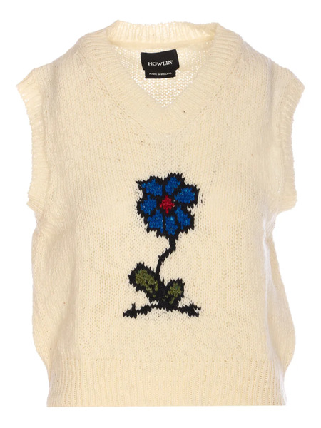  Howlin' V-neck Embroidered Vest - Neutrals 
