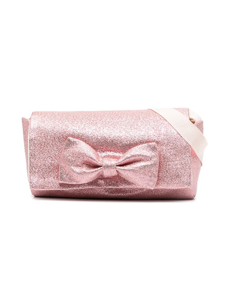  Hucklebones London Bow Glitter-effect Bag - Pink 