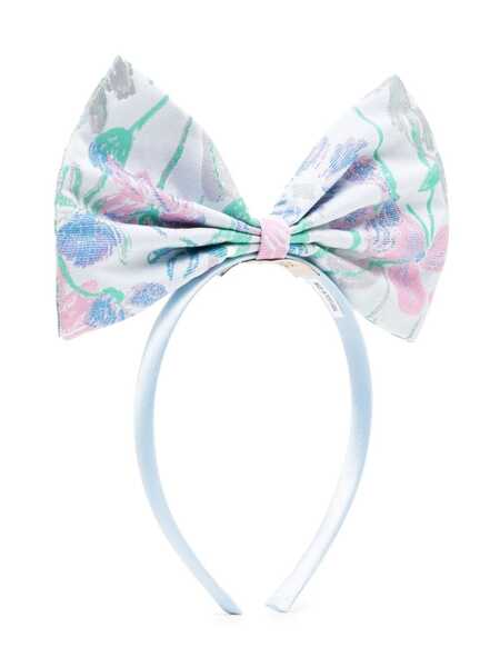  Hucklebones London Giant Bow Head Band - Blue 