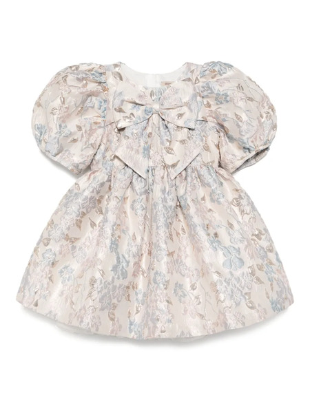  Hucklebones London Puff-sleeved Bodice Dress - Neutrals 
