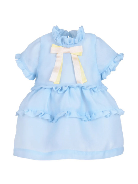  Hucklebones London Ruffled Tiered Dress - Blue 