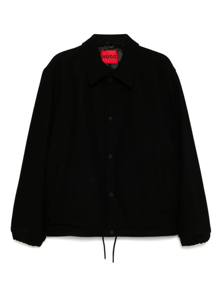  Hugo Adjustable Hem Coach Jacket - Black 