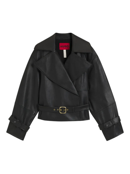  Hugo Belted Jacket - Black 