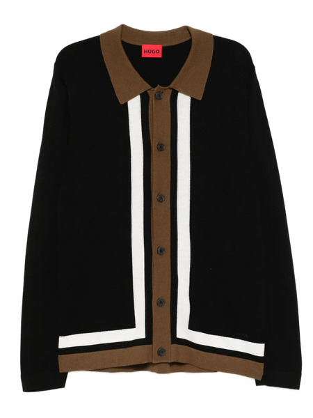 Hugo Button-up Cardigan - Black 
