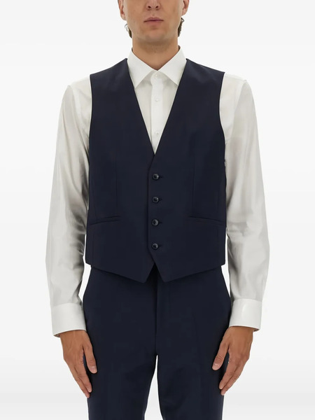  Hugo Buttoned Waistcoat - Blue 